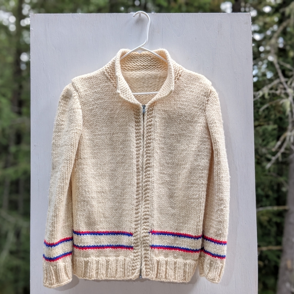 Vintage Cream Knit Sweater